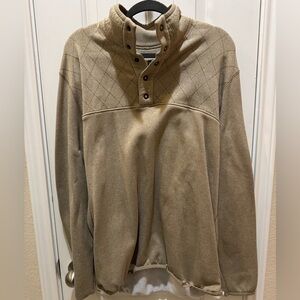 Magellan Outdoors Tan Quilted Pullover